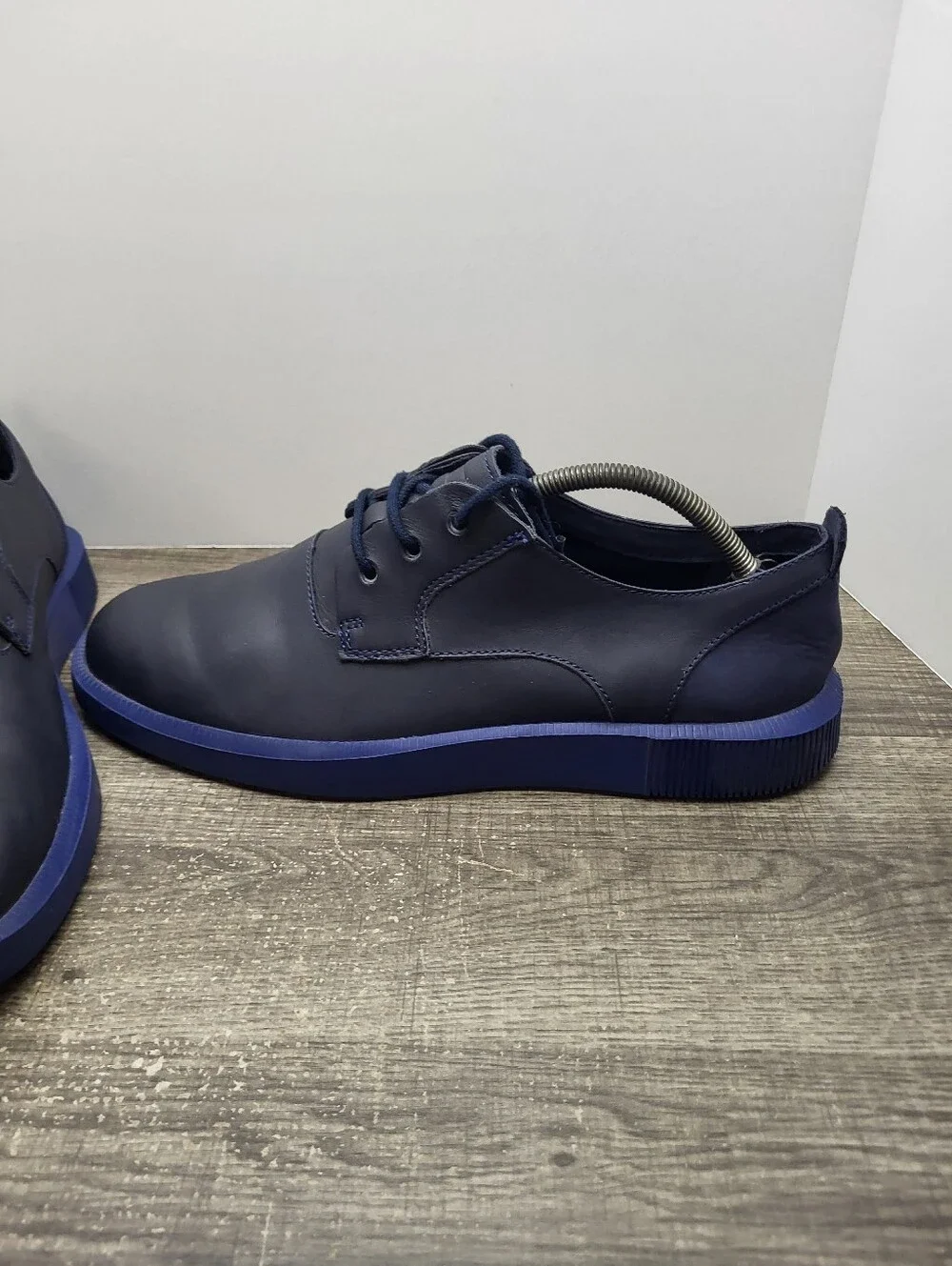 Camper Bill Blue Plain Toe Lace-Up Oxford Shoes Size EU 44 US Mens 10.5